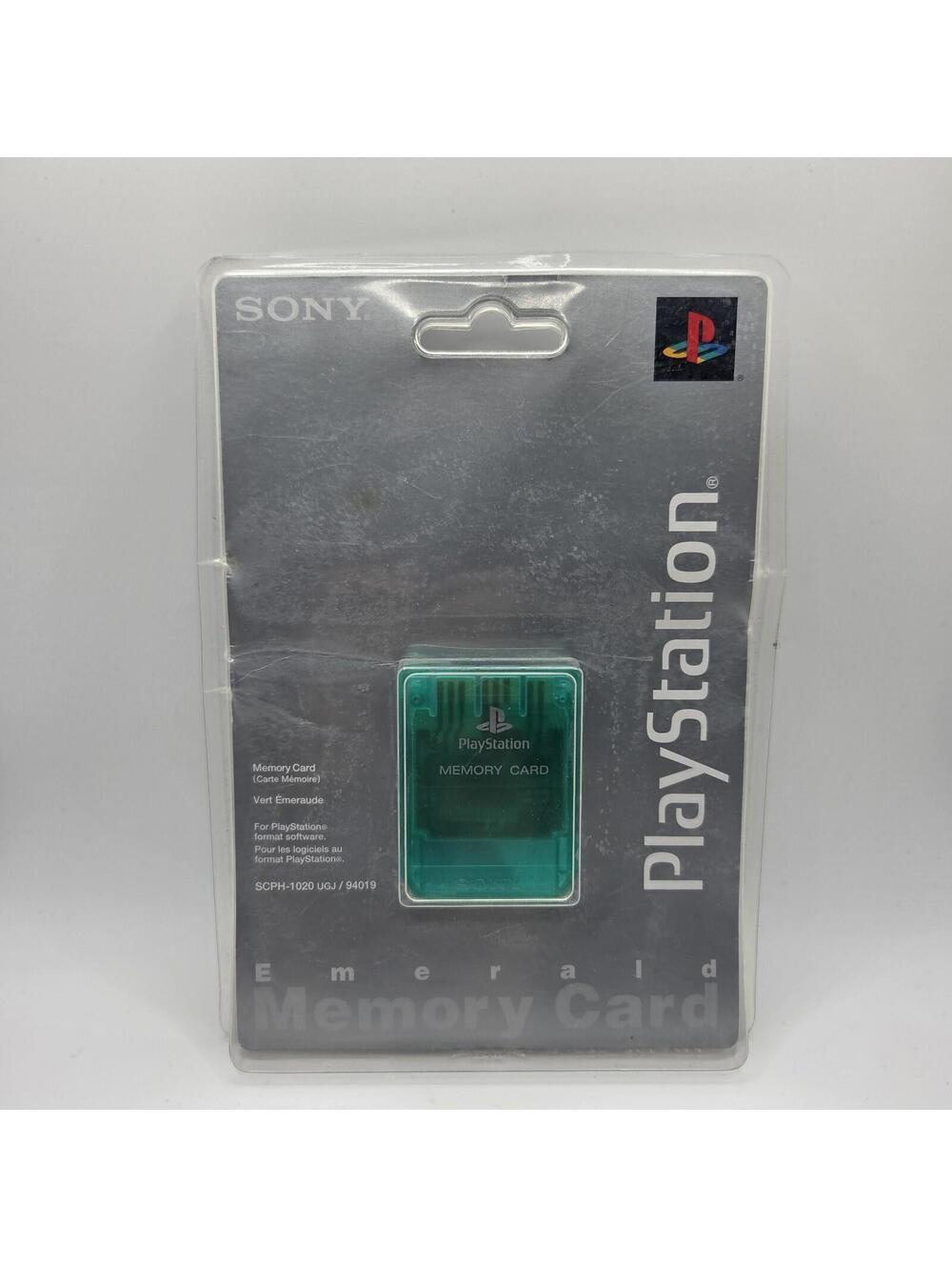 Official OEM Sony Memory Card SCPH-1020 - Emerald (PlayStation 1, PS1) BRAND NEW